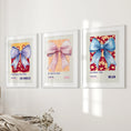 Load image into Gallery viewer, Girly Bow Wall Art Trio. Preppy Pastel Fashion Quotes Posters