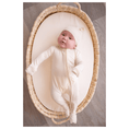 Load image into Gallery viewer, Cream Baby Pajamas | Zipper Romper