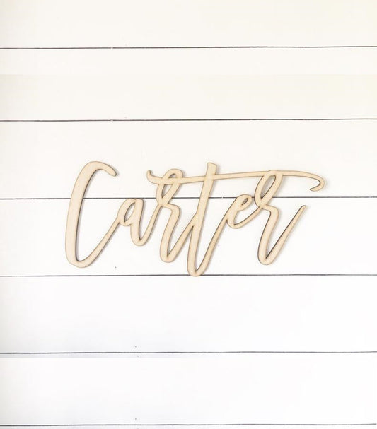 Personalized Custom Wood Name Sign