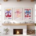 Load image into Gallery viewer, Girly Bow Wall Art Trio. Preppy Pastel Fashion Quotes Posters