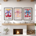 Load image into Gallery viewer, Girly Bow Wall Art Trio. Preppy Pastel Fashion Quotes Posters