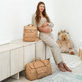 Load image into Gallery viewer, Signature Diaper Bag Latte Brown