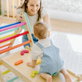 Load image into Gallery viewer, Tiny Land® 7-in-1 Rainbow Pikler Triangle Set