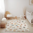 Load image into Gallery viewer, Baby Animals ABC Rug / World map Area Rug