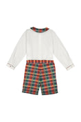 Load image into Gallery viewer, WILLIAM TARTAN ROUGE DRESSY SET