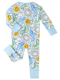 Load image into Gallery viewer, Posh TOT Pool Floats Bamboo Baby Convertible Zippy Romper