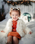 Load image into Gallery viewer, Fatima Faux Shag Layered Jacket - Ivory
