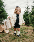 Load image into Gallery viewer, Fatima Faux Shag Layered Jacket - Ivory