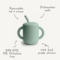 Load image into Gallery viewer, Silicone Training Cup + Straw