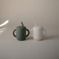 Load image into Gallery viewer, Silicone Training Cup + Straw