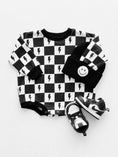Load image into Gallery viewer, Bubble Romper | Charcoal Bolts