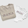 Load image into Gallery viewer, Floral Mama and Mini Matching Outfits | Embroidered Mommy and Me Sweatshirts