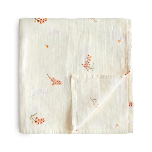 Organic Cotton Muslin Swaddle Blanket