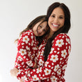 Load image into Gallery viewer, Girl's Bamboo Button Up Lounge Set | Cherry Blossoms