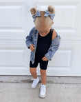 Load image into Gallery viewer, Gigi Bikeshort Romper - Black