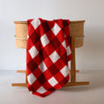 Load image into Gallery viewer, Plush Blanket | Scarlet Gingham