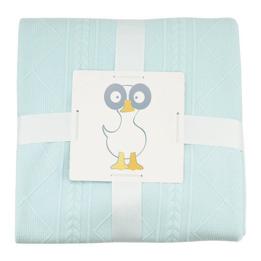 Mommy & Me Knit Blanket Set - Mint