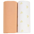 Load image into Gallery viewer, Tan Triangle and Terra Cotta 2 PK Swaddle Blanket
