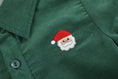 Load image into Gallery viewer, Green Corduroy Santa Dress Shirt