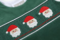 Load image into Gallery viewer, Green Corduroy Santa Smocked Longall