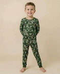 Load image into Gallery viewer, Bamboo Two Piece Set | Green Camo Bolts