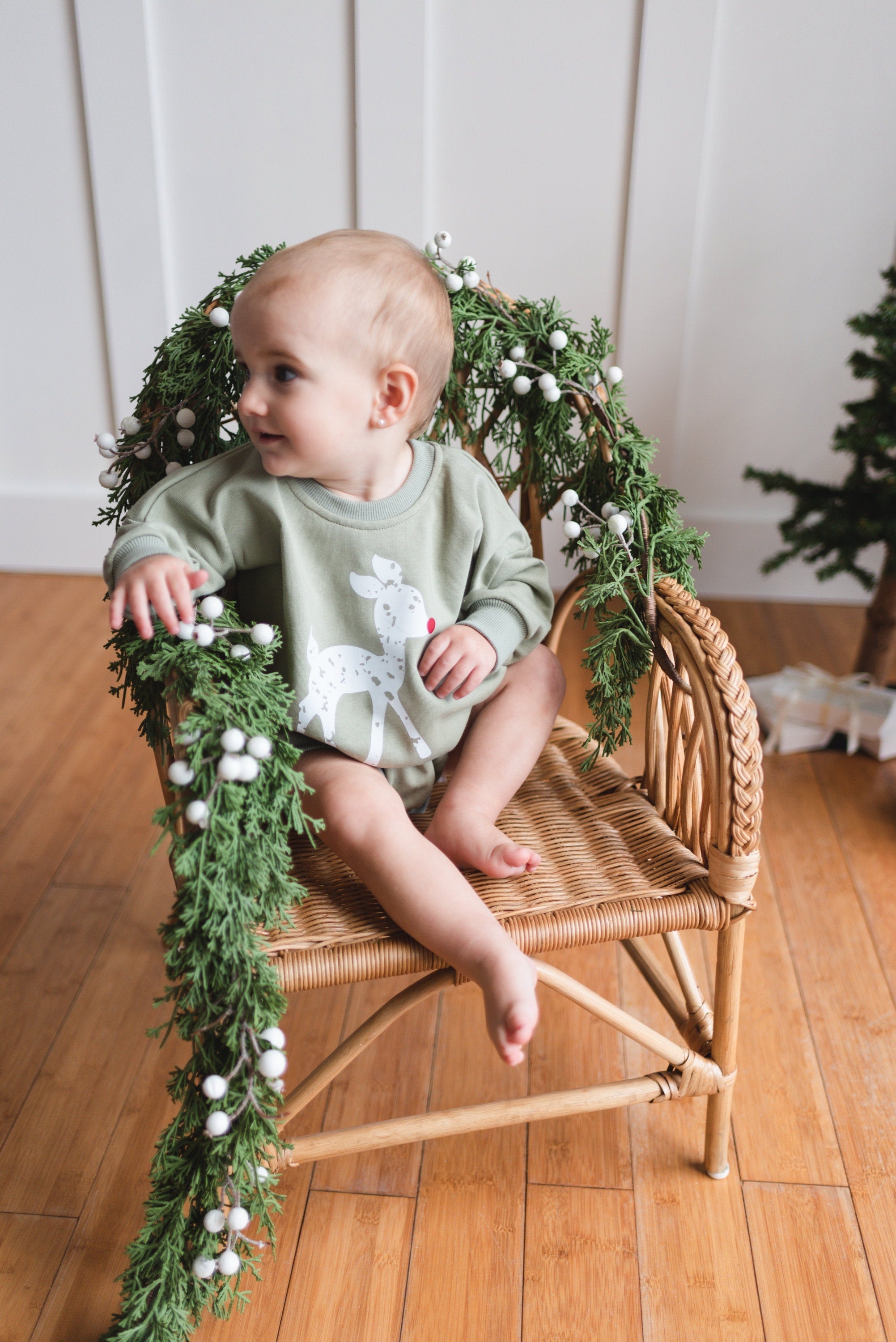 Rudolph Sweatshirt Romper