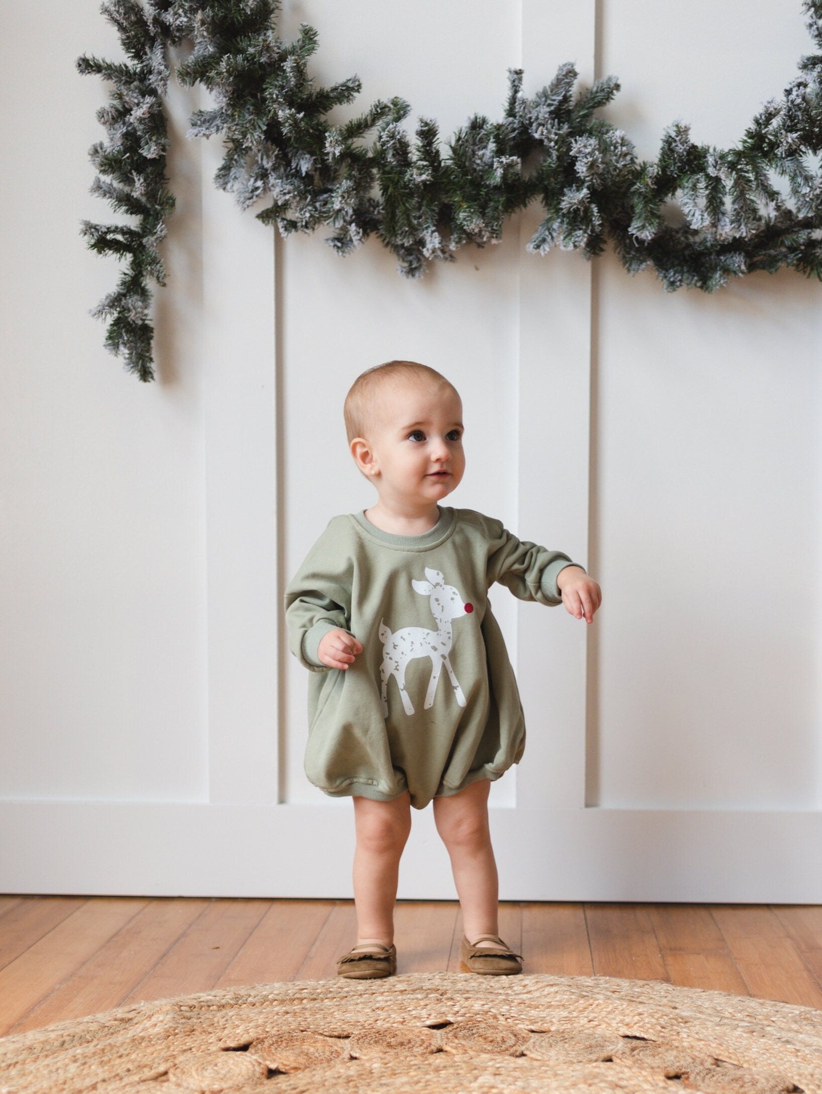 Rudolph Sweatshirt Romper