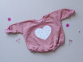 Load image into Gallery viewer, Distressed Heart Sweatshirt Romper - more colors