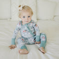 Load image into Gallery viewer, Cruisin' to Christmas Bamboo Zippy Romper