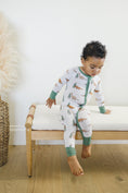 Load image into Gallery viewer, Christmas Tree-Rex Dino Bamboo Zippy Romper *Newborn left