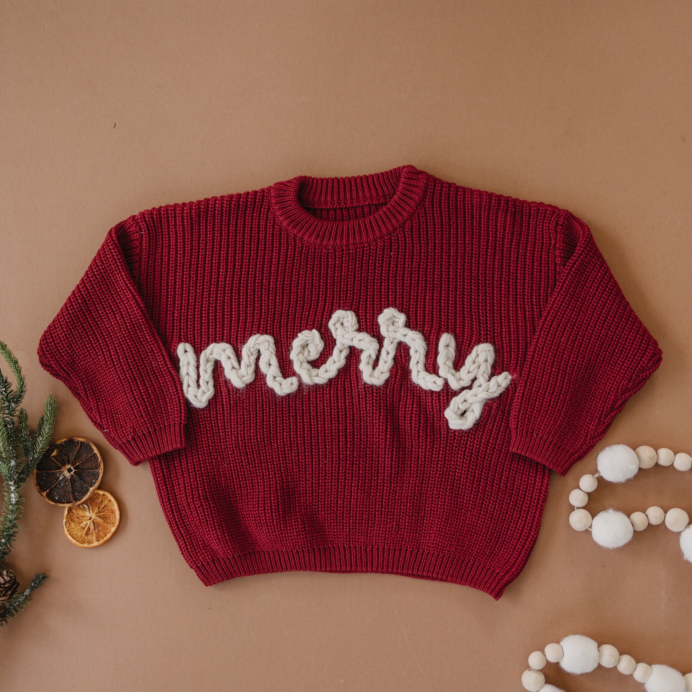 Merry Hand Embroidered Sweater