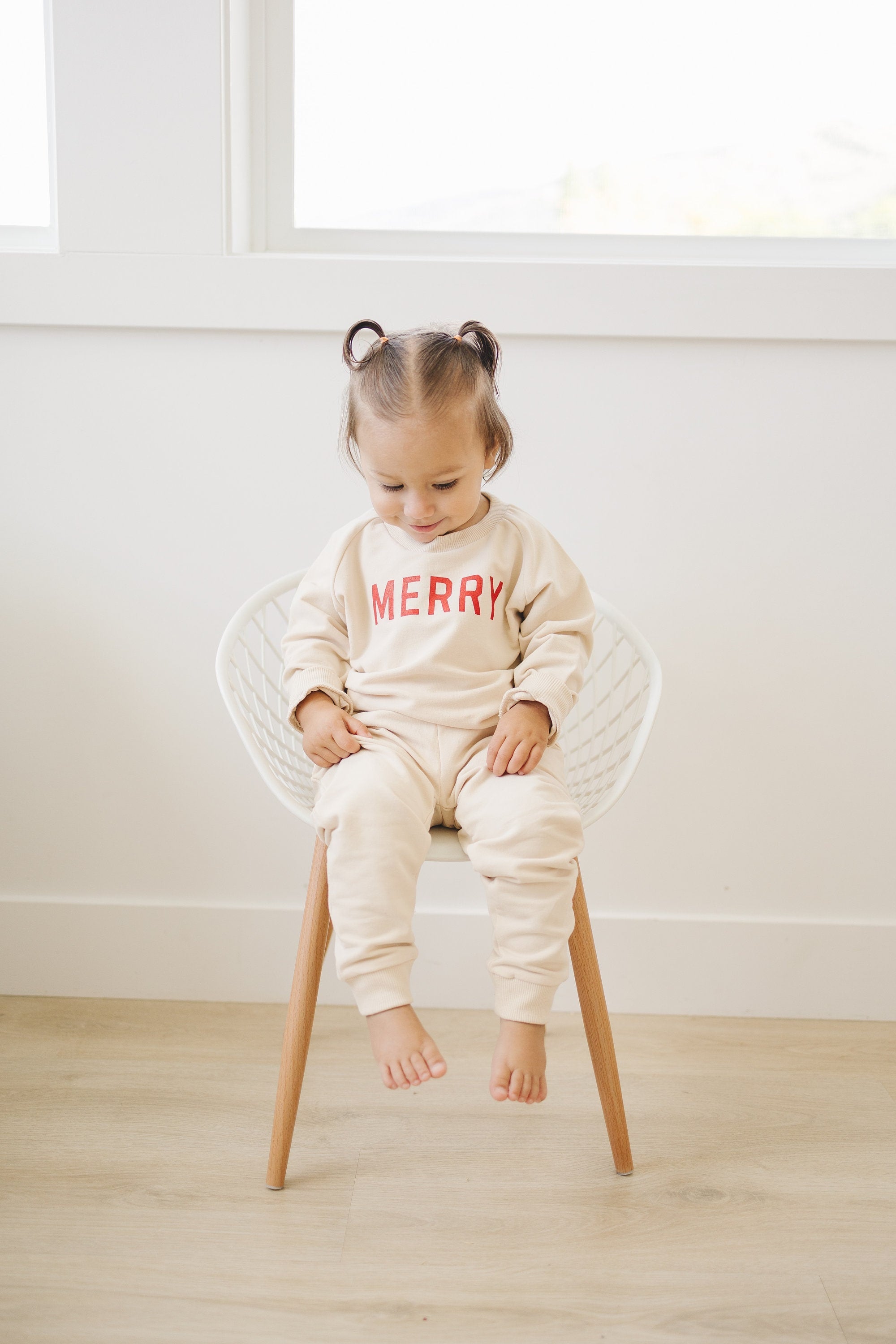 Merry Organic Cotton Crewneck Sweatshirt - Natural