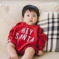 Load image into Gallery viewer, Hey Santa Sweatshirt Romper