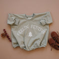 Load image into Gallery viewer, Feelin' Festive Christmas Sweatshirt Romper