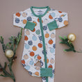 Load image into Gallery viewer, Christmas Ornament Bamboo Zippy Romper