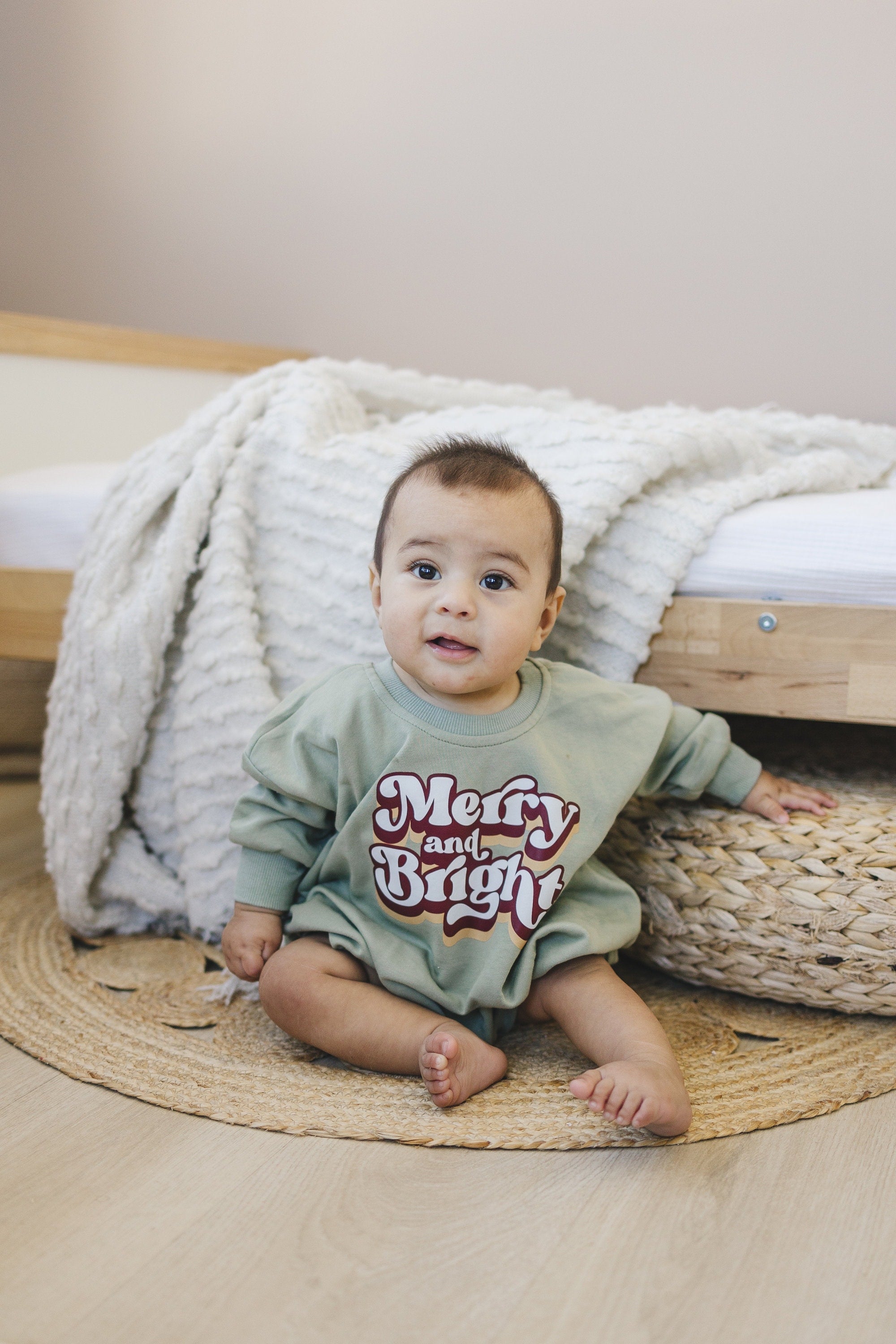 Merry and Bright Sweatshirt Romper