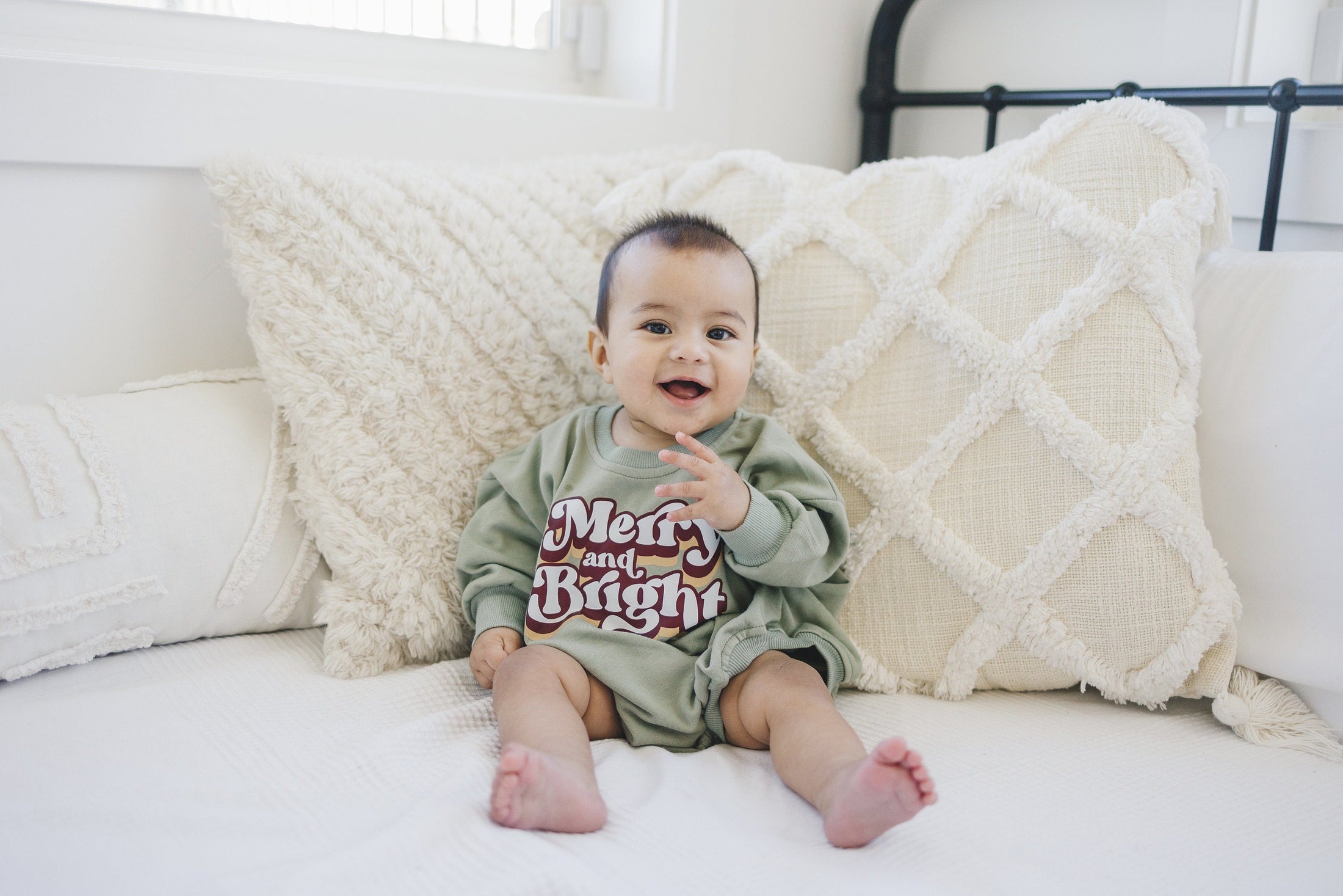 Merry and Bright Sweatshirt Romper