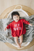 Load image into Gallery viewer, Hey Santa Sweatshirt Romper