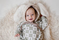 Load image into Gallery viewer, Checkered Christmas Tree Bamboo Bubble Romper