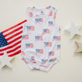 Load image into Gallery viewer, Flag Print Bamboo Romper