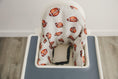 Load image into Gallery viewer, Football Print Highchair Cushion Cover for IKEA Antilop - Wipeable