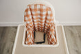 Load image into Gallery viewer, Pumpkin Gingham IKEA Antilop Highchair Cushion Cover – Wipeable