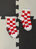 Load image into Gallery viewer, Red + White Checker