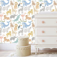 Load image into Gallery viewer, Arctic Animals Wallpaper - Nursery Wall Decor Wallpapers