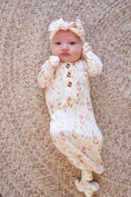 Load image into Gallery viewer, Wildflower Bamboo Knotted Baby Gown