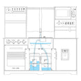 Load image into Gallery viewer, Tiny Land® Play Kitchen with Running Water - Iconic Aqua Kitchen in Cream