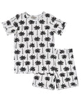 Load image into Gallery viewer, Bamboo Shorts Set | Palm Style White