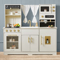 Load image into Gallery viewer, Tiny Land® Play Kitchen with Running Water - Iconic Aqua Kitchen in Cream