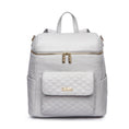 Load image into Gallery viewer, Signature Diaper Bag Stone Grey