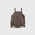 Load image into Gallery viewer, Muslin Sleeveless Tank Romper | Leopard